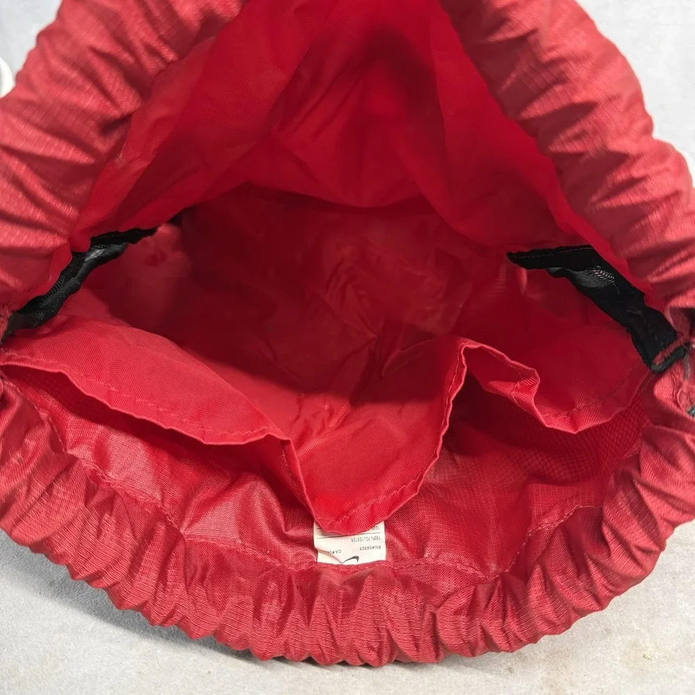 Nike Red Drawstring Backpack 16in Gym Sack Bag Mens‎ Lightweight Sports Travel